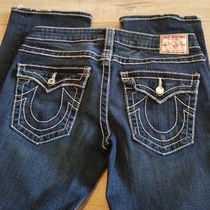 True Religion Women's Dark Blue Boot Cut Jeans